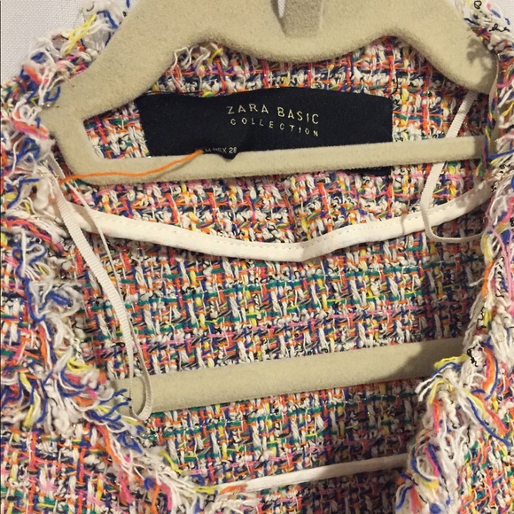 Zara blazer with fringed trimming - Picture 3 of 3